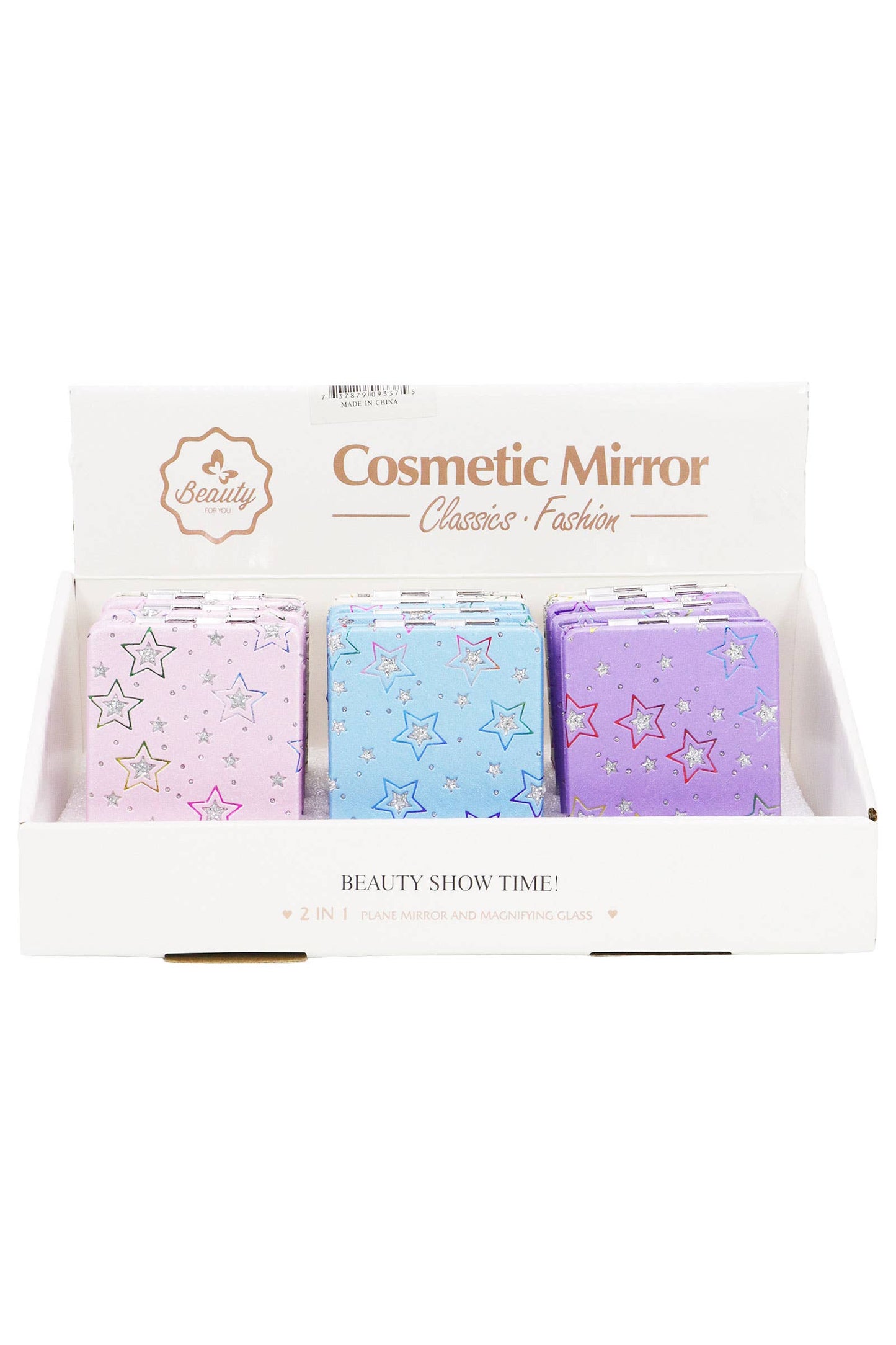 Star Glitter Rainbow Matte Compact Mirror