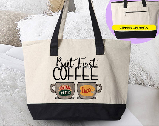 But First Coffee - Lukes & Central Perk Gilmore Tote Bag