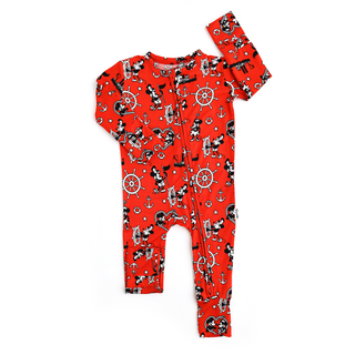 Willie Mickey Zip Bamboo Romper