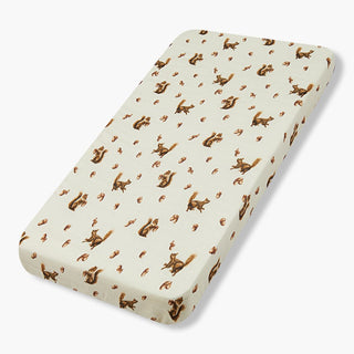 Bamboo Crib Sheet Chipmunk | Milkbarn