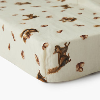 Bamboo Crib Sheet Chipmunk | Milkbarn