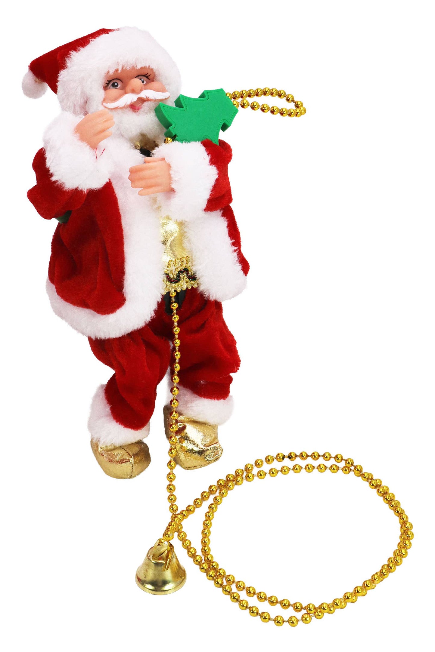 Santa Claus Climbing Music Playing Ornament