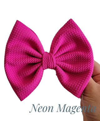 Neon Magenta Savannah Bow