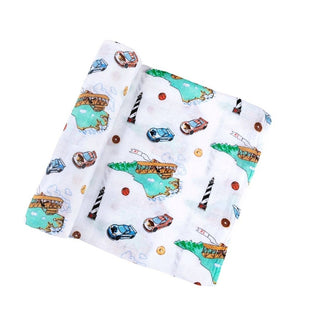 North Carolina Muslin Cotton Baby Swaddle