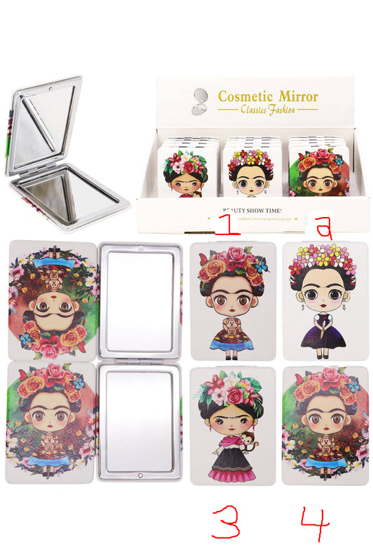 Frida Kahlo Rectangular Compact Makeup Mirror