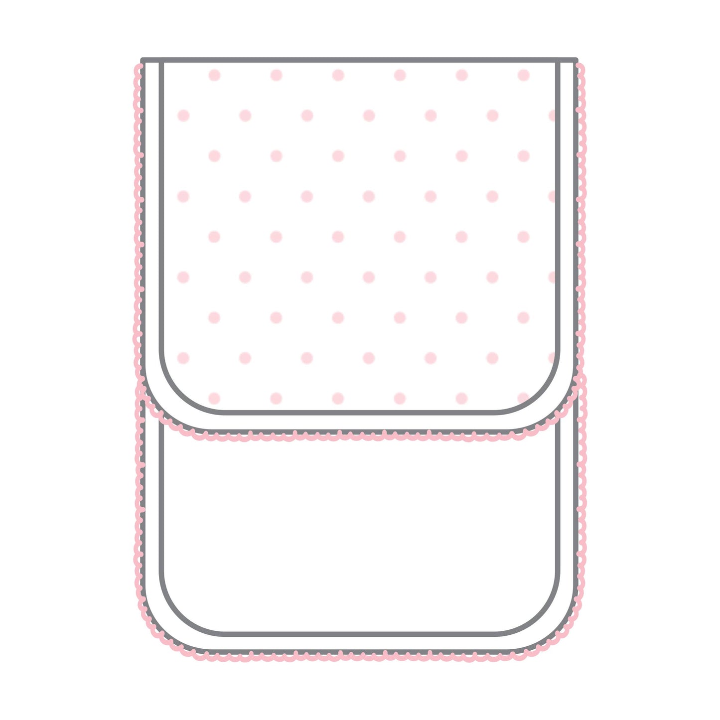 Mini Dots Burp Cloth - Pink
