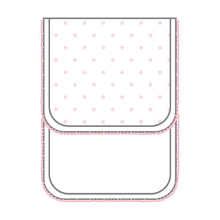 Mini Dots Burp Cloth - Pink