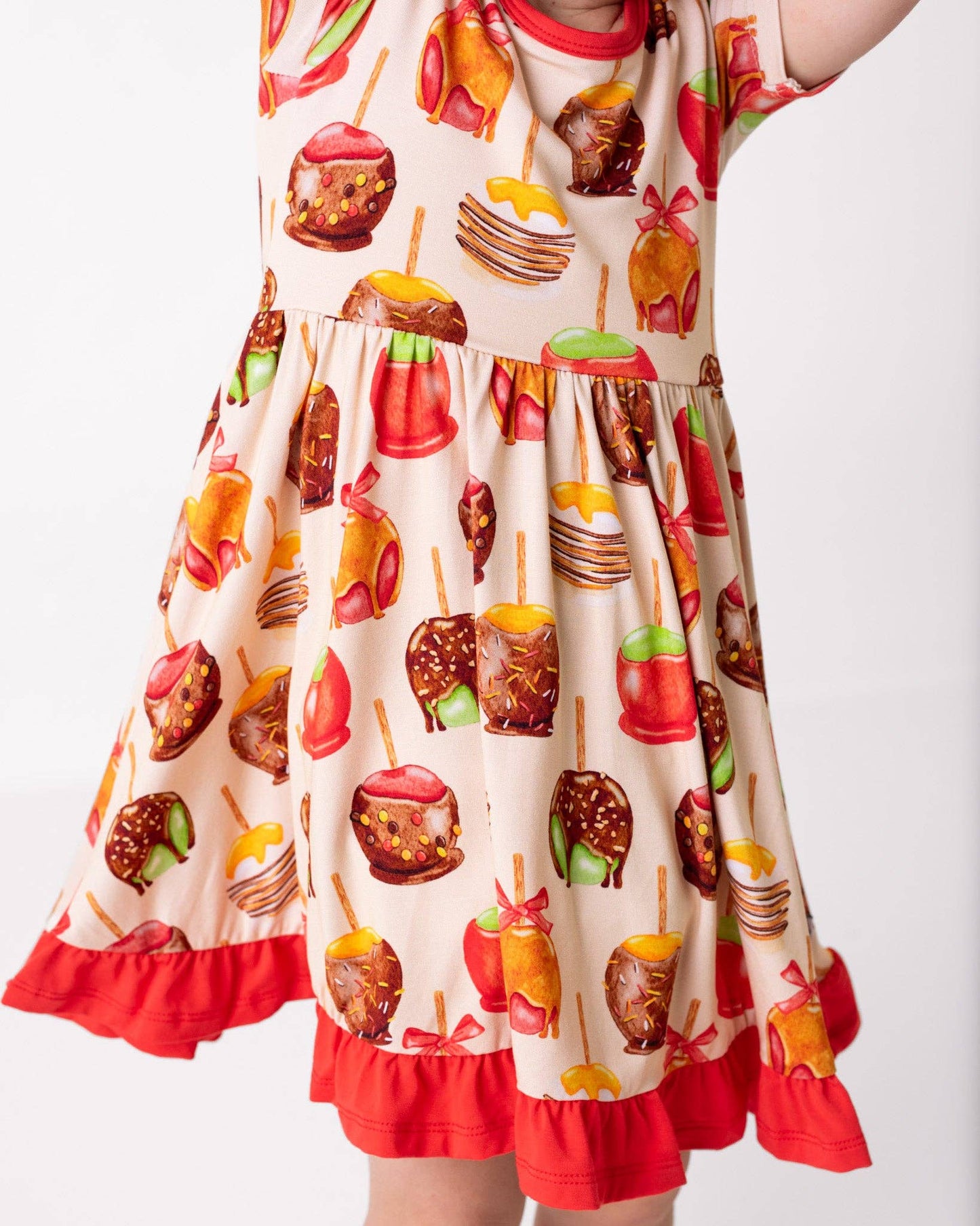 Candy Apples Bamboo Ruffle Dress