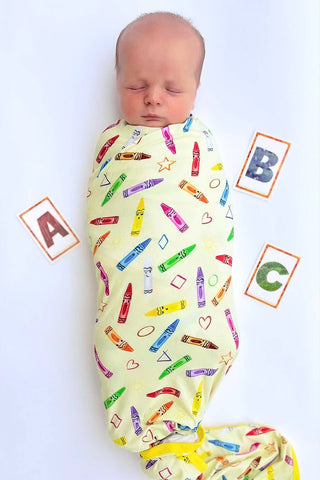 Crayon Crew Bamboo Swaddle Blanket