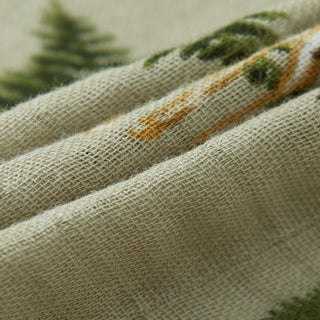 Organic Cotton Crib Sheet Forest Party | Milkbarn