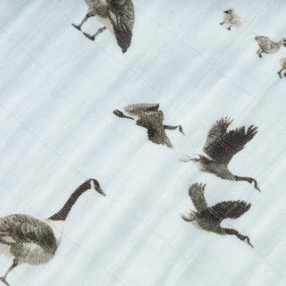 Bamboo Crib Sheet Goose | Milkbarn