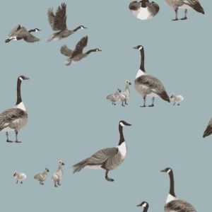 Bamboo Crib Sheet Goose | Milkbarn