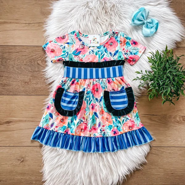 Blue Floral Dress