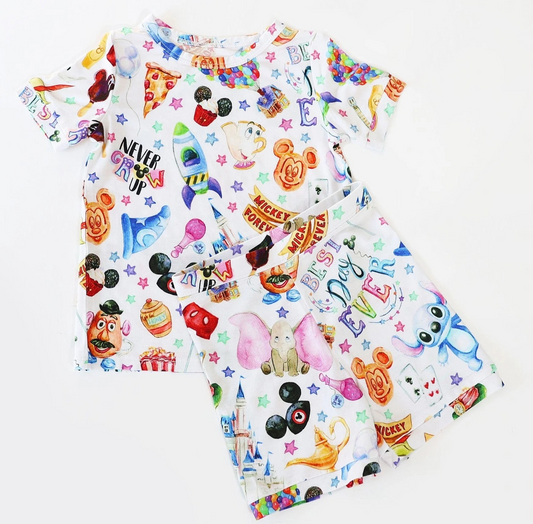Best Day Ever Short Sleeve Loungewear