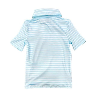 Baby Blue Stripe Polo