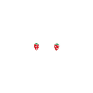 Strawberry Post Earrings - Children's