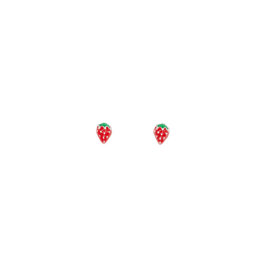 Strawberry Post Earrings - Children's