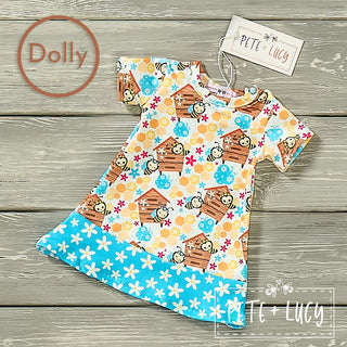 Bee Happy Doll Dress