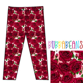 Rose Parade Leggings - Bubbabeans
