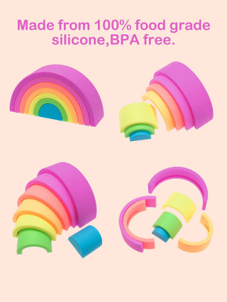Bright Rainbow Stacking Toy