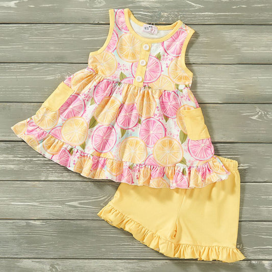 Lemon Burst Short Set