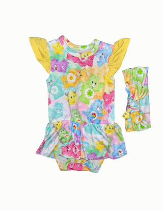 Love A Lot Bamboo Twirl Bodysuit with Matching Headband