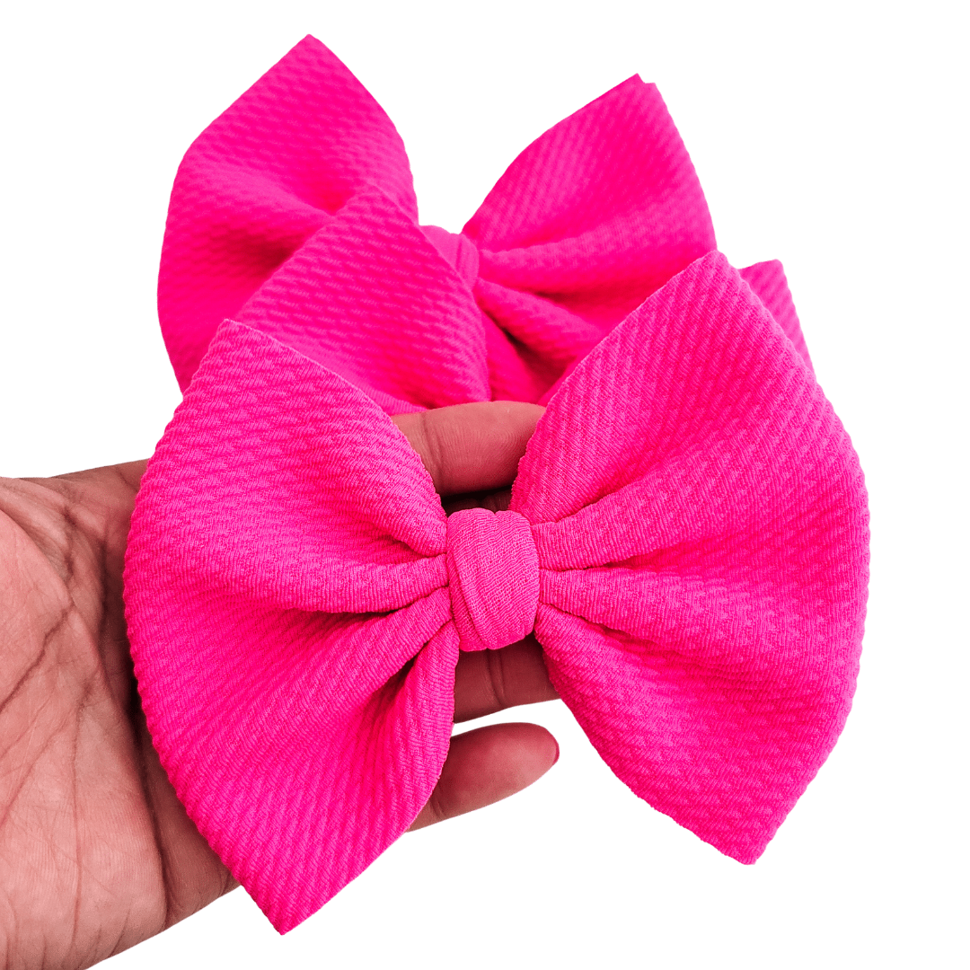Neon Pink Sophia Hairbow