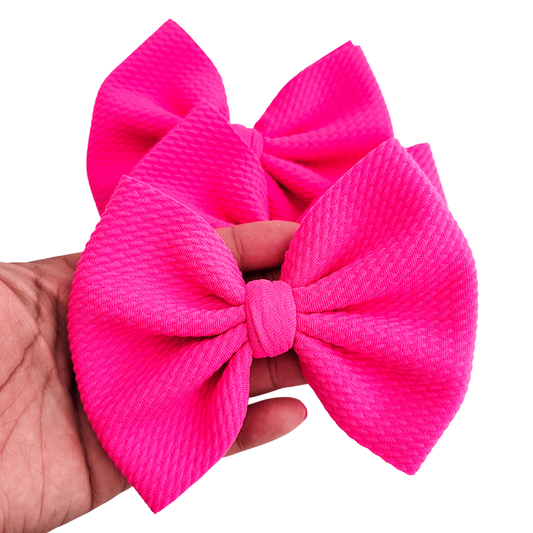 Neon Pink Sophia Hairbow