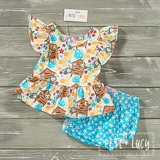 Bee Happy 2 Piece Bummies Set