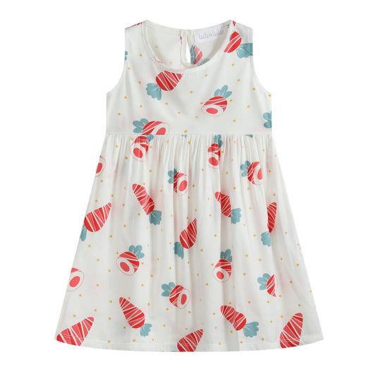 Red Carrots Sleeveless Dress