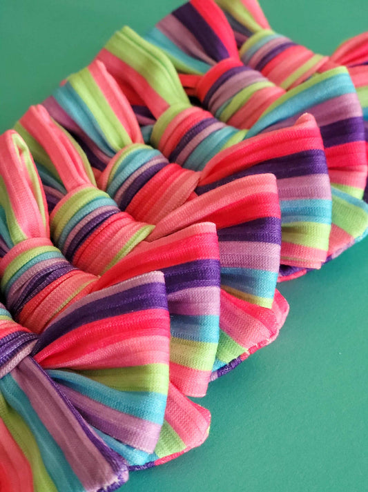 Chloe Bow-Bright Stripes