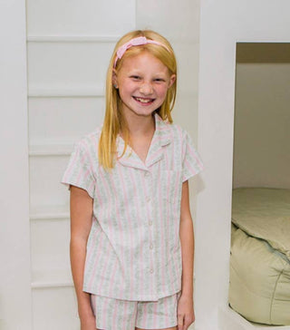 Light Pink Grosgrain Bow Headband