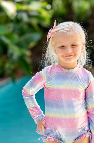 Sparkle One Piece Swim Rashguard