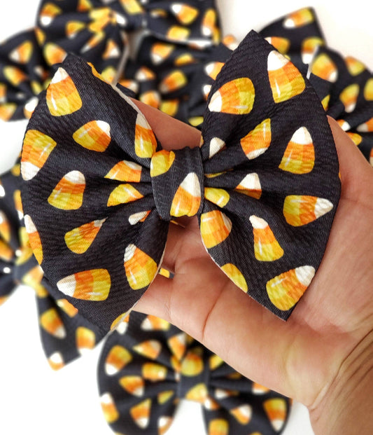 Candy Corn Halloween Bullet Liverpool Bow
