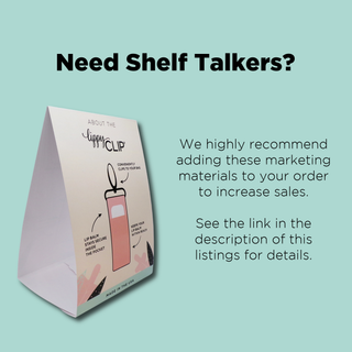 Gold Quatrefoil on Cranberry LippyClip® Lip Balm Holder