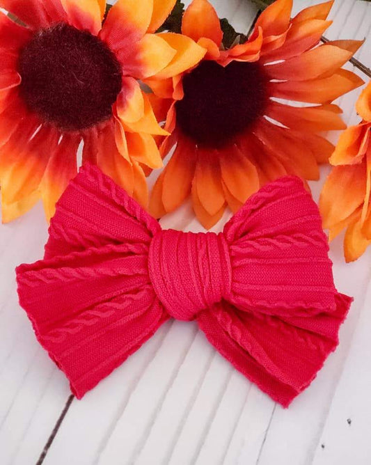 Daisy Bow-Cranberry