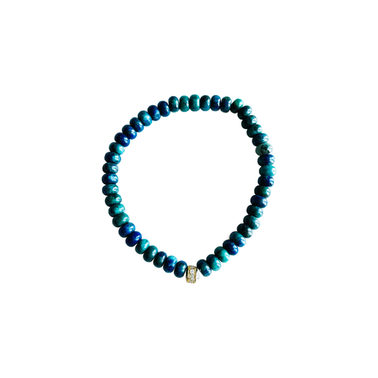 Candy Stretch Bracelet - Dainty Chrysocholla