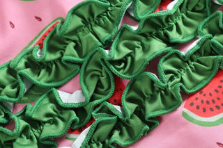 Watermelon Long Sleeve Ruffle Swimsuit - Lil Cactus
