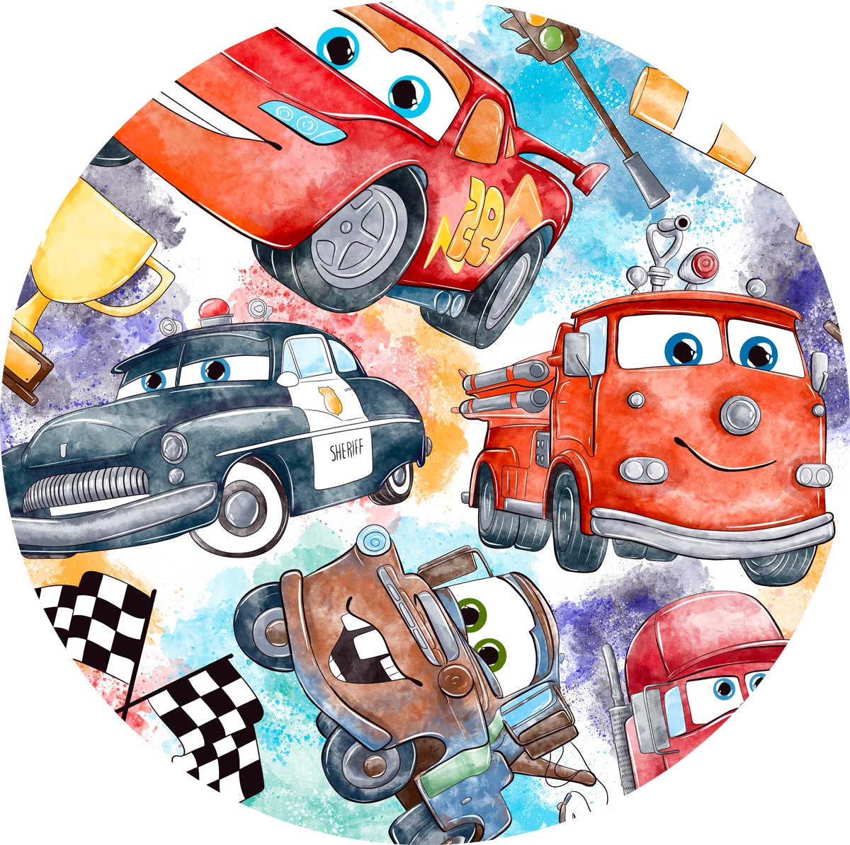 Cars Go Vroom Plush Bamboo Blanket