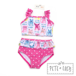I Love Cats 2 Piece Swimwear - Pete + Lucy