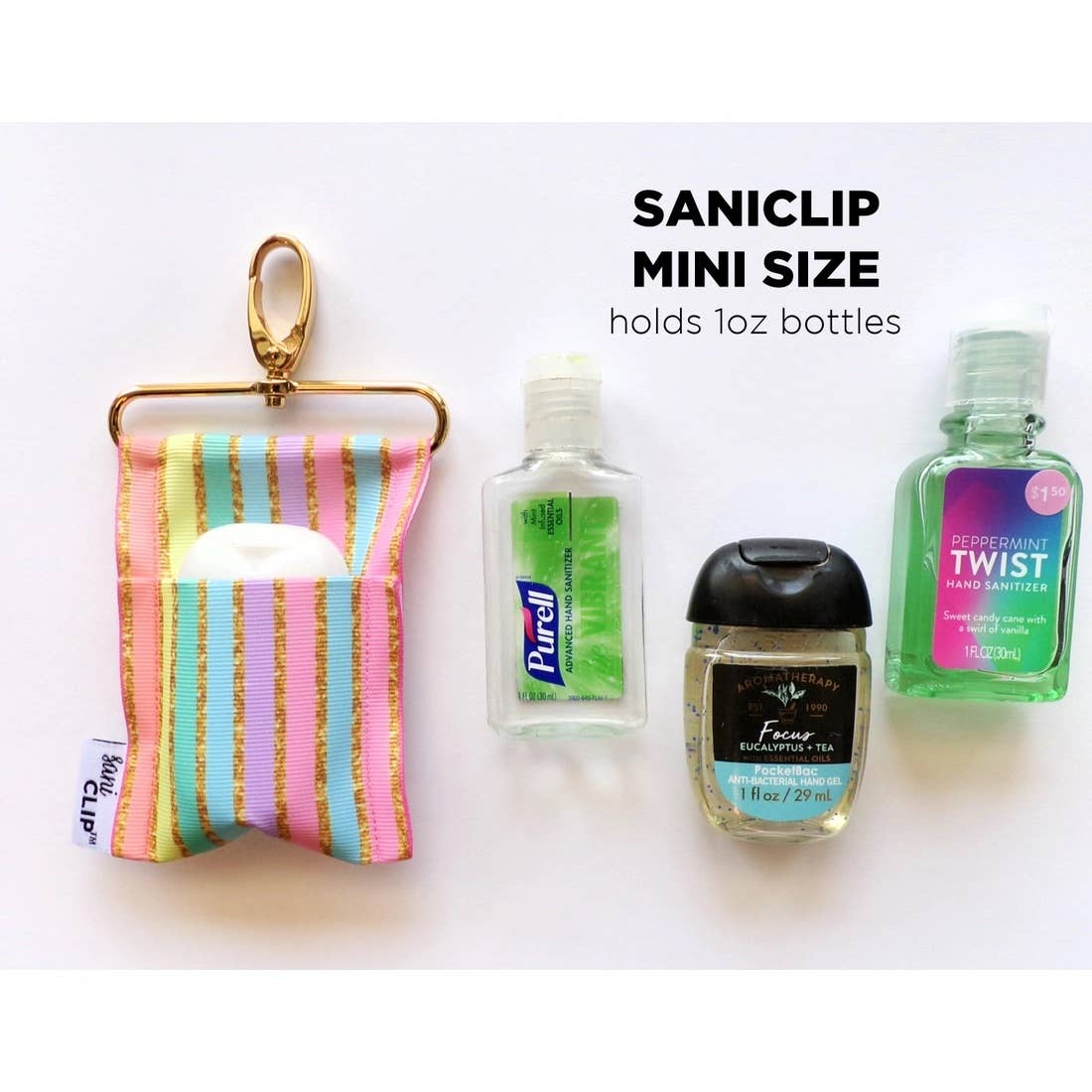 CLASSIC: Baby Pink SaniClip Hand Sanitizer Holder