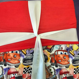 Cars Go Vroom 3 Layer Non Quilted Bamboo Blanket