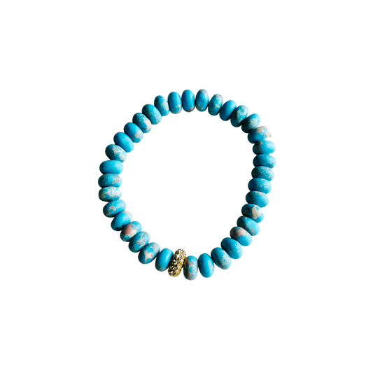 Candy Stretch Bracelet - Sea Jasper