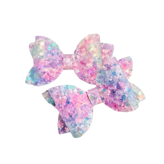 Mini Remi Piggie Set | Pigtail Bows | Watercolor Dreams