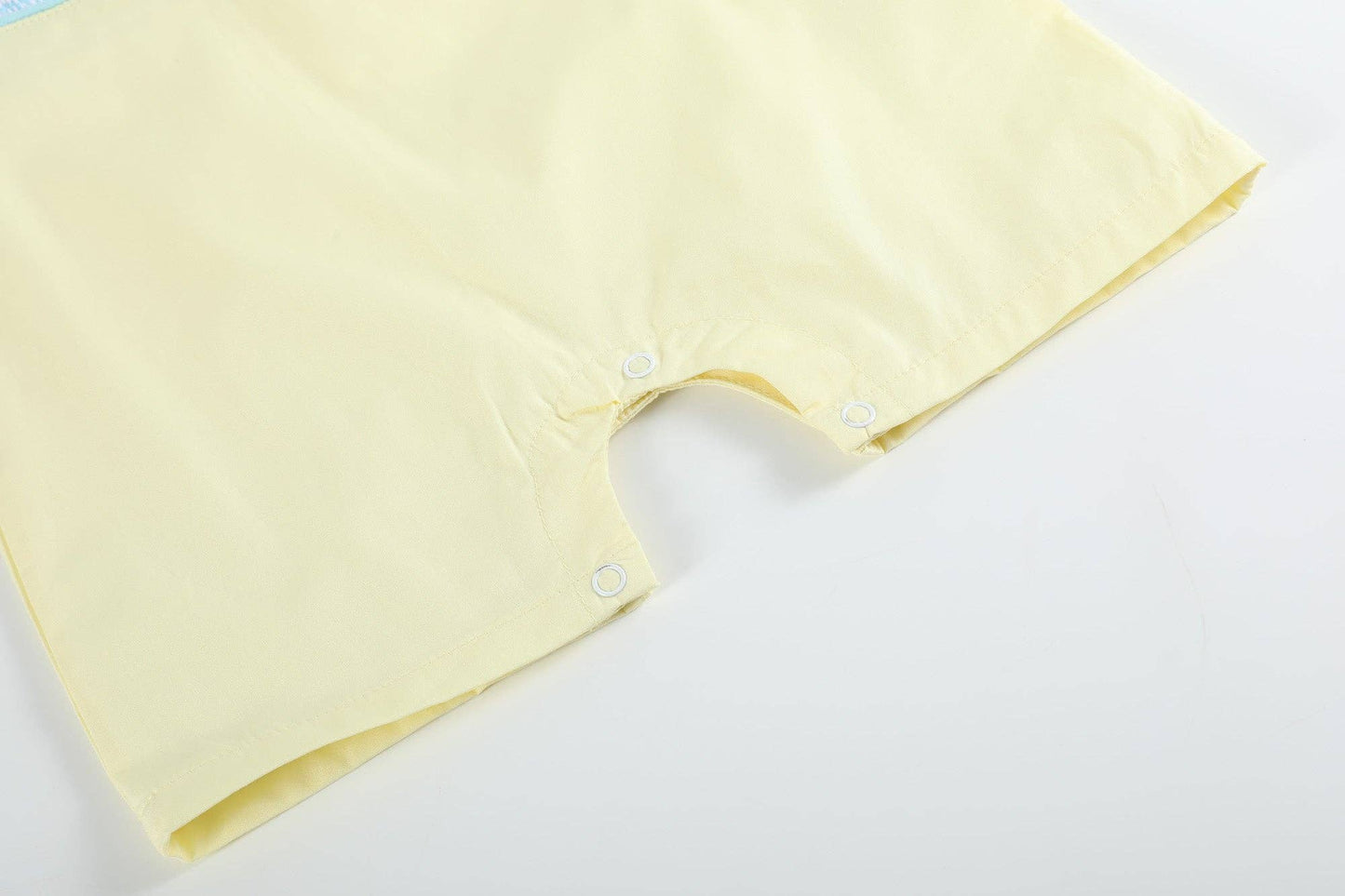 Yellow Popsicle Smocked Shortalls