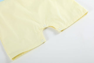 Yellow Popsicle Smocked Shortalls