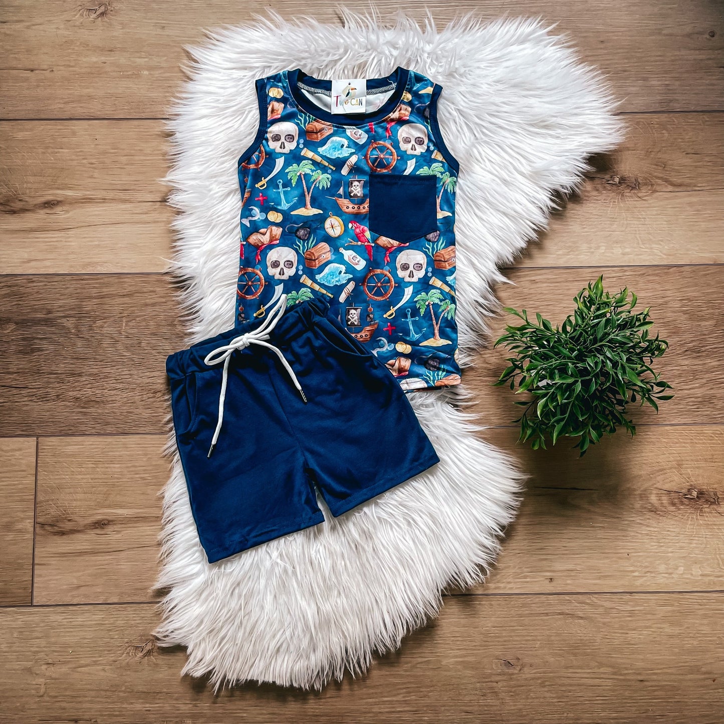 Pirate's Life Pocket Tank Shorts Set
