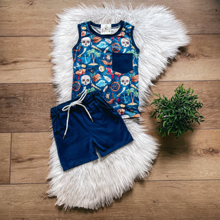 Pirate's Life Pocket Tank Shorts Set