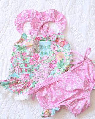 Samantha Ruffle 2 Piece Tankini Swim Set