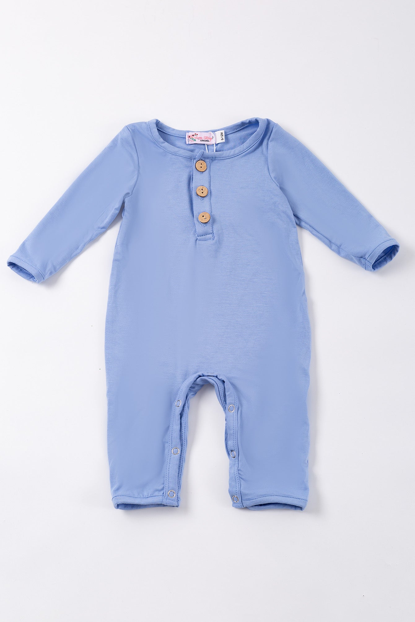 Steel Blue Bamboo Romper